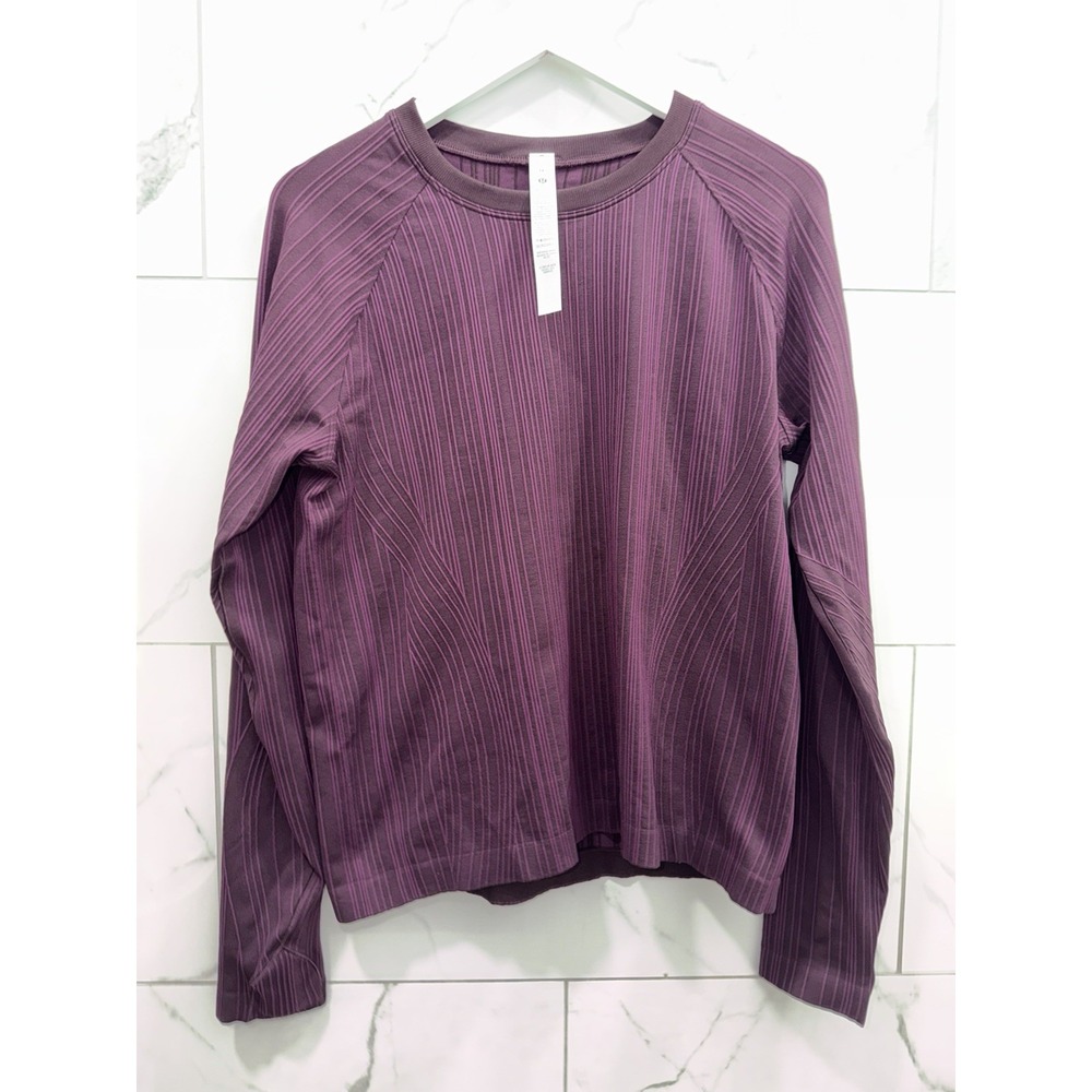 Lululemon Women's Restless Pullover New Color way Texture Long Sleeve 14
